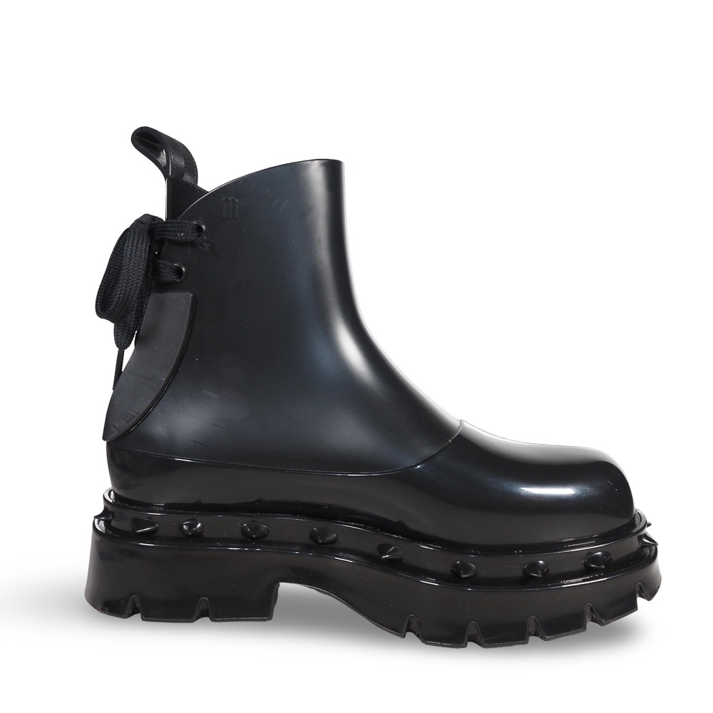 Melissa x Undercover Spikes Platform Combat Boots Women's 8 Black Studded Vegan - Picture 7 of 11